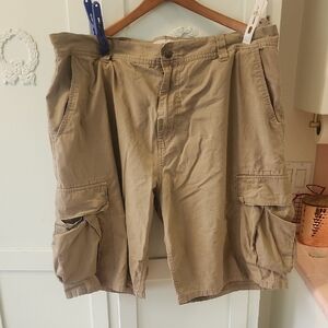 42 LRG Men's Casual Tan Cargo Shorts
